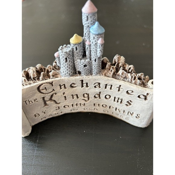 The Enchanted Kingdoms Castle John Hopkins Hand Painted Limited 1988 W/ Box #300 - Picture 1 of 13